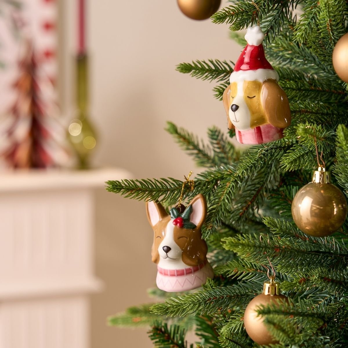 Boule de Noël rose, MICA DECORATIONS