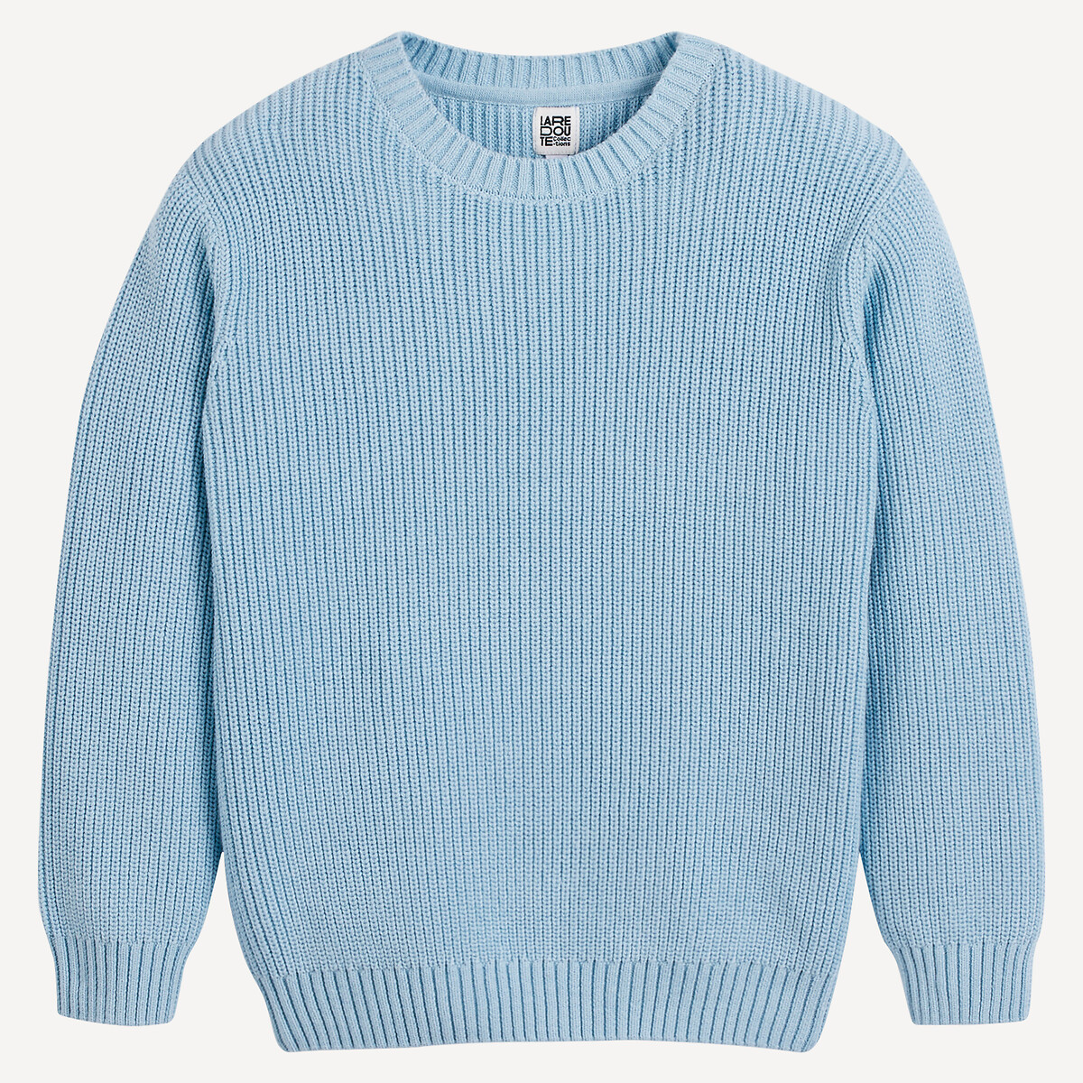 Chunky Knit Jumper with Crew Neck navy blue, LA REDOUTE COLLECTIONS