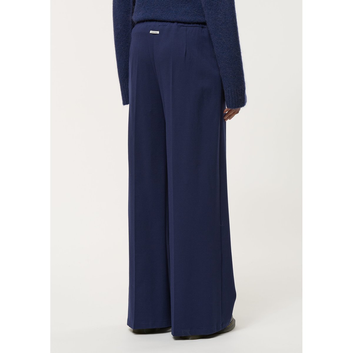 Pantalon large en jersey milano marine, HUMILITY