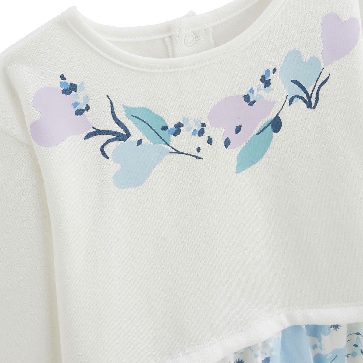 Robe enfant en molleton Polarmoon bleu, PETIT BEGUIN