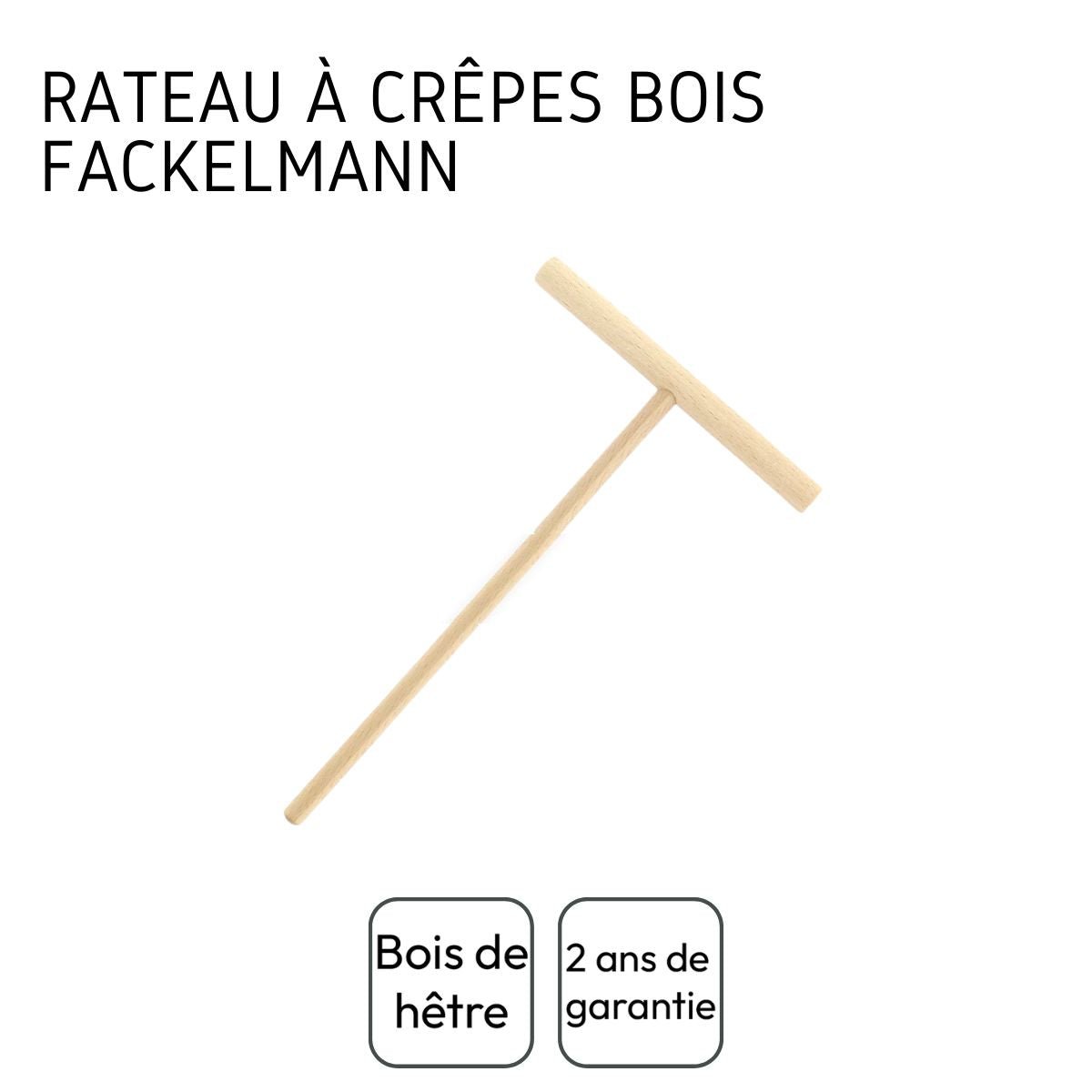 Ensemble de 2 Râteaux à crêpes 20 cm WOOD EDITION bois, FACKELMANN