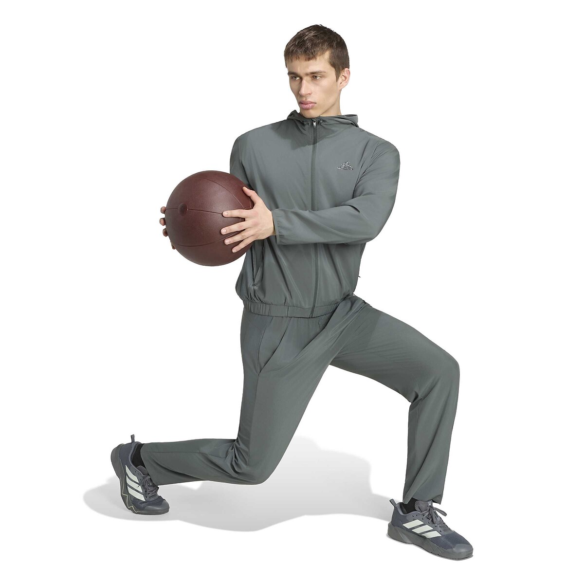 Pantalon de training, WORKOUT ESSENTIALS gris foncé, adidas Performance