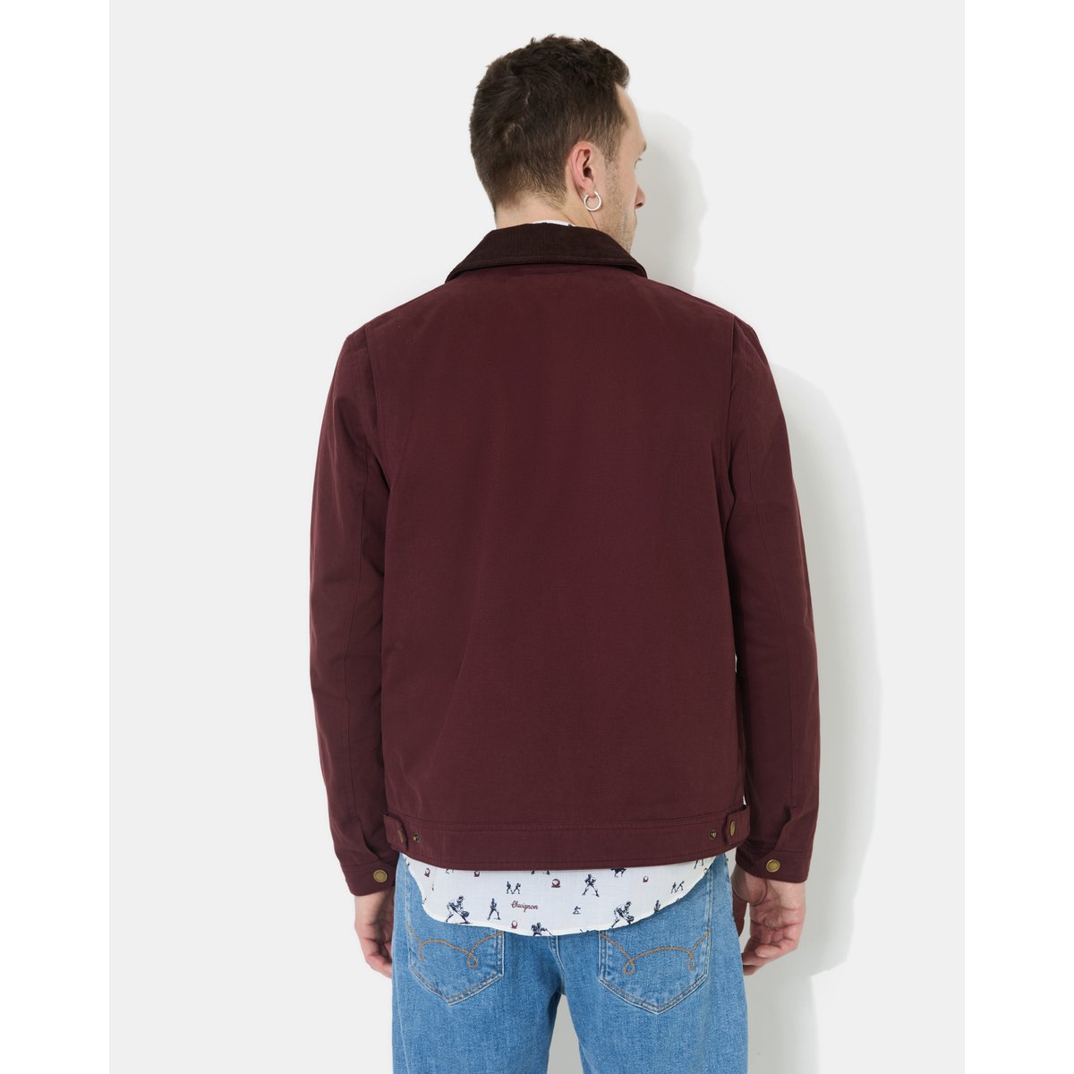 Veste en coton DALTON burgundy, CHEVIGNON