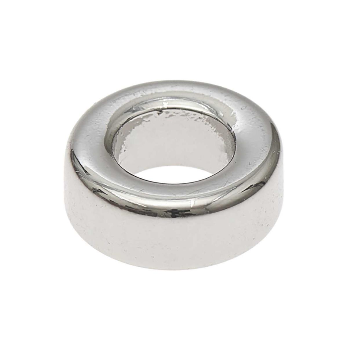 Itoshii pack 10 perles ponii anneau couleur argent couleur unique, RICO DESIGN