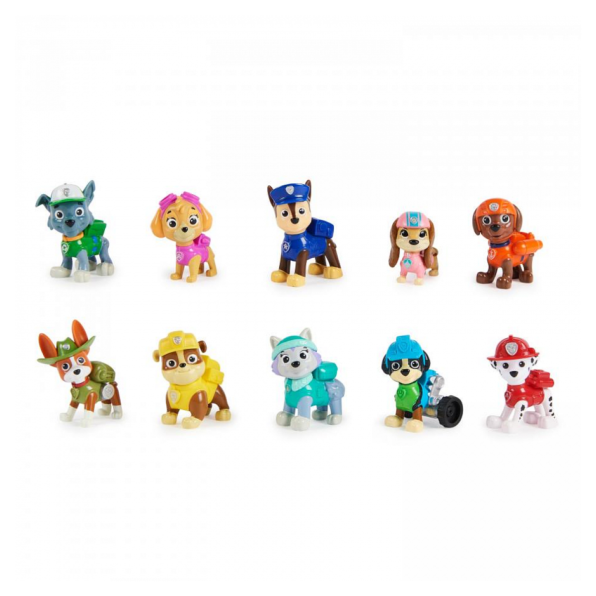 Multipack figurines 10e anniversaire la pat' patrouille couleur unique, SPINMASTER