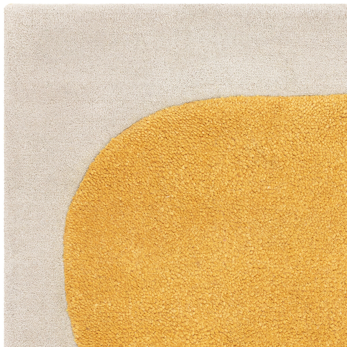 Abstract Sculpt Pattern Rug in 100% Wool ochre, ÉDITÉ