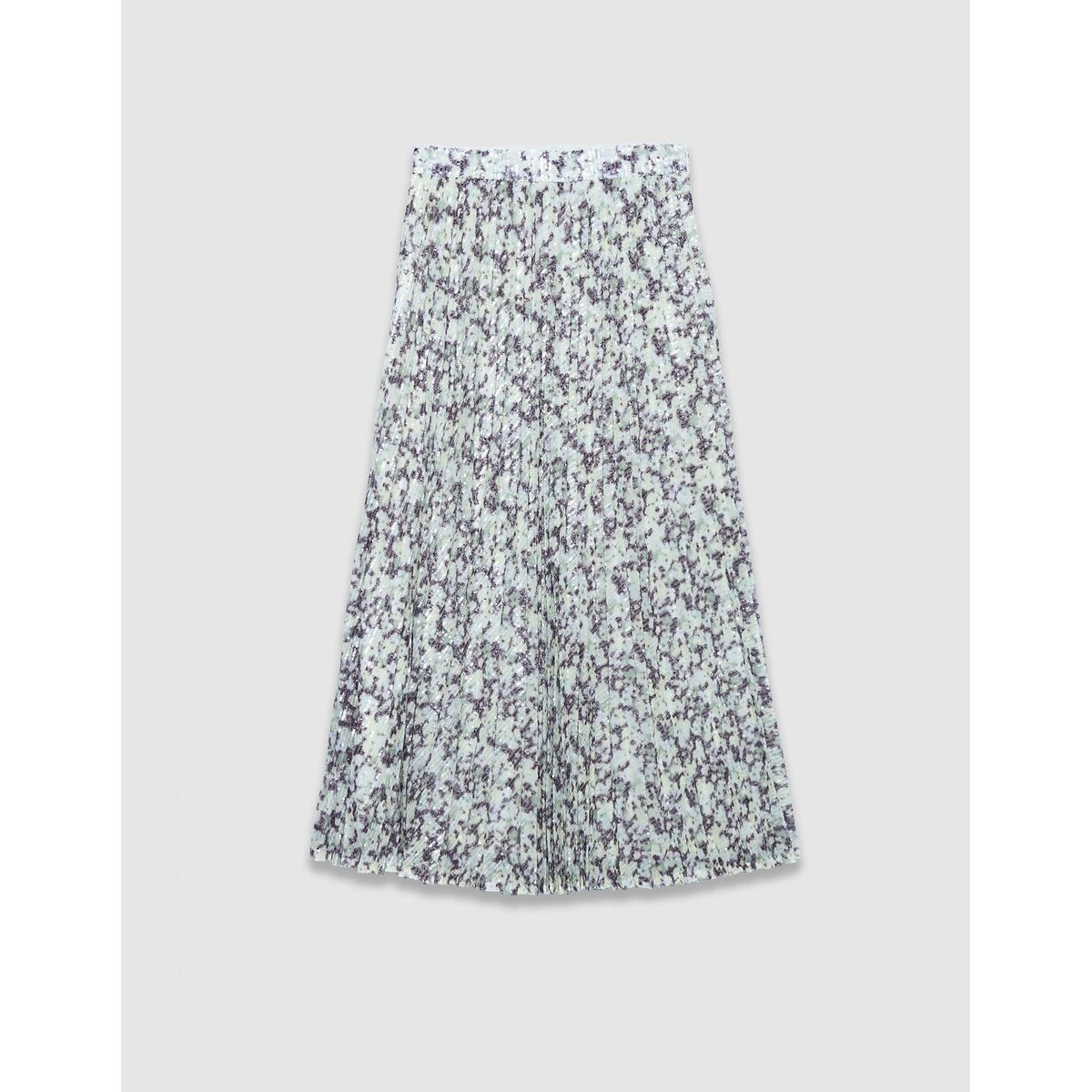 Jupe motif camouflage broderies sequins amande, IKKS