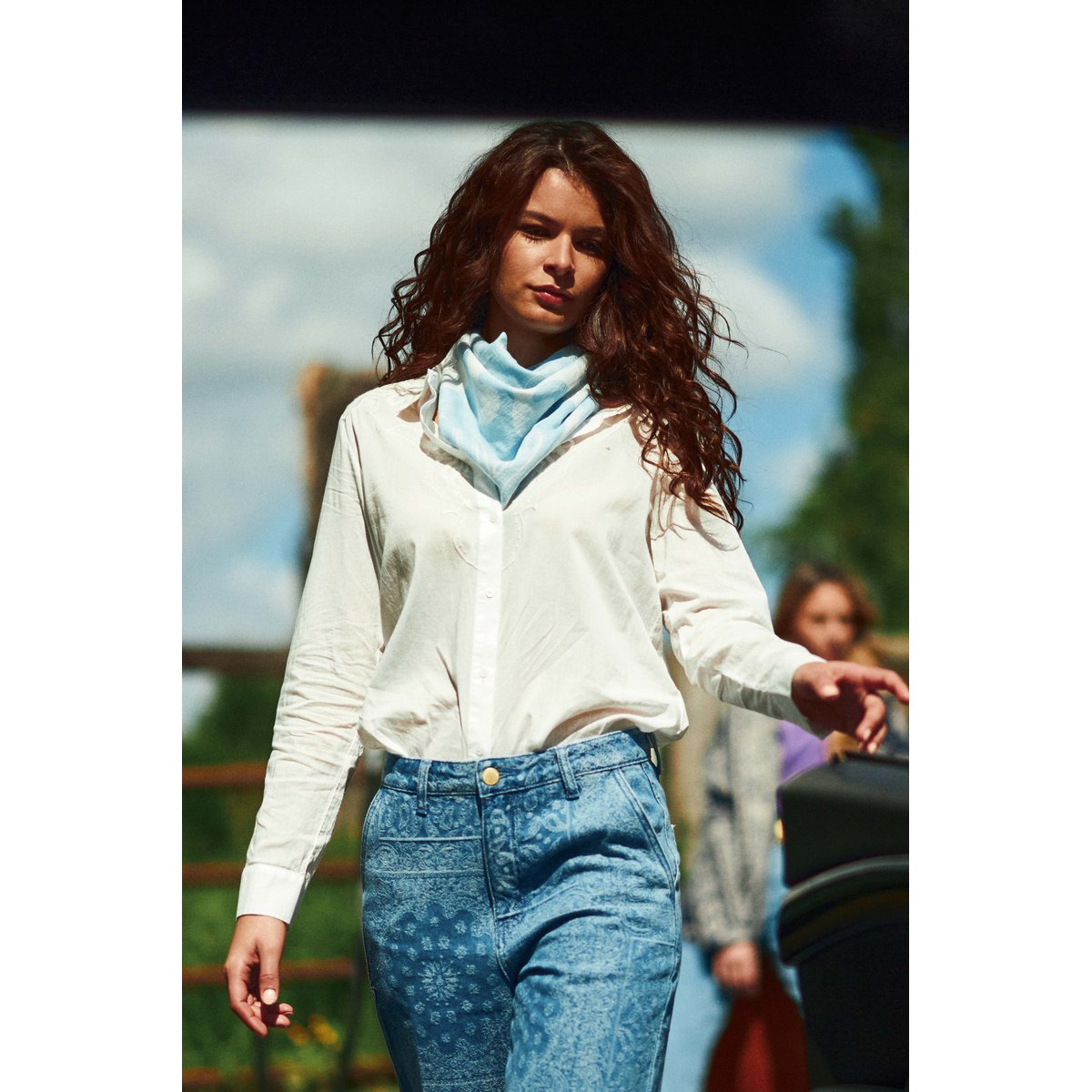 Chemisier manches longues col chemise uni CHAWIE 11-ecru, LA PETITE ETOILE