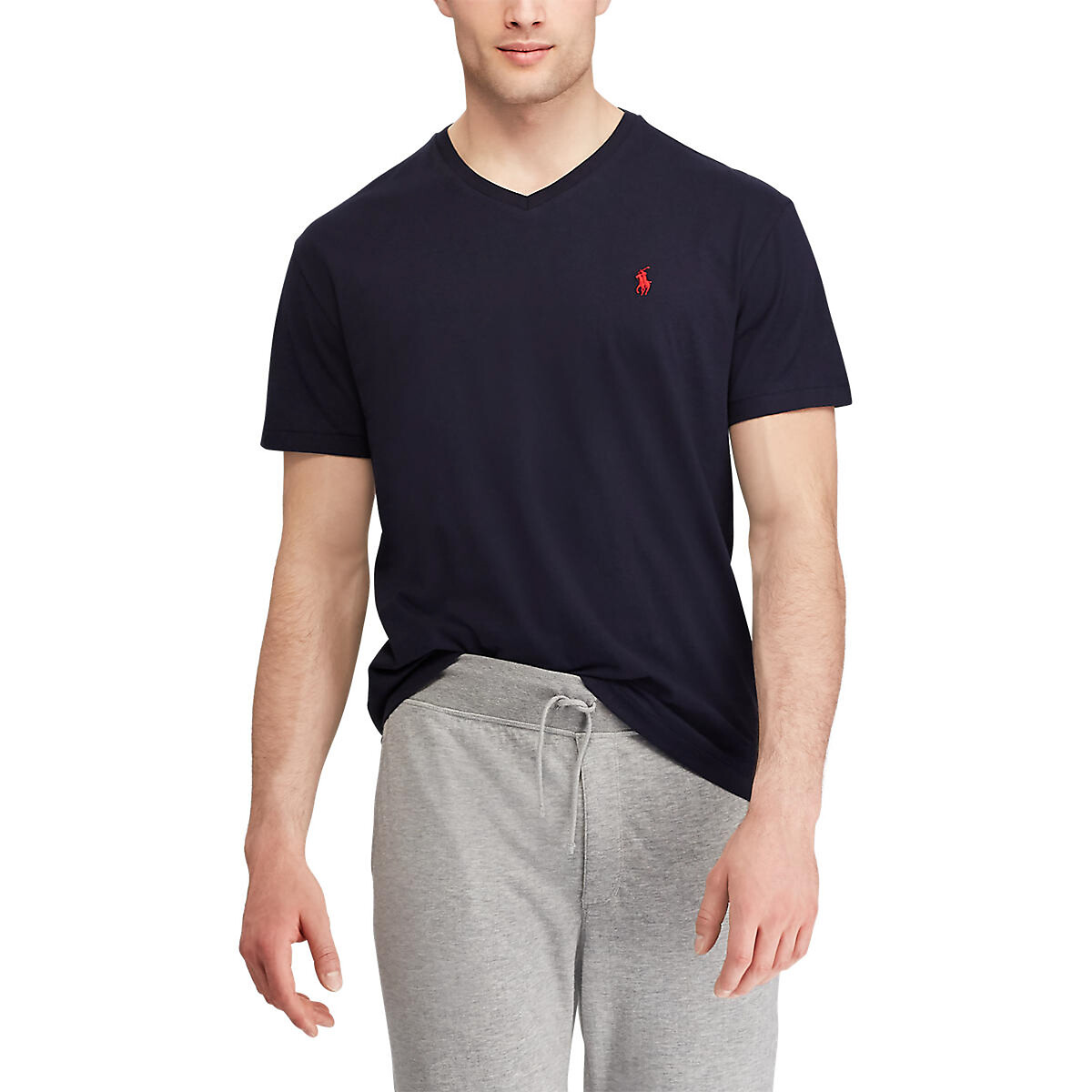 Jersey cotton t shirt with v neck Polo Ralph Lauren La Redoute