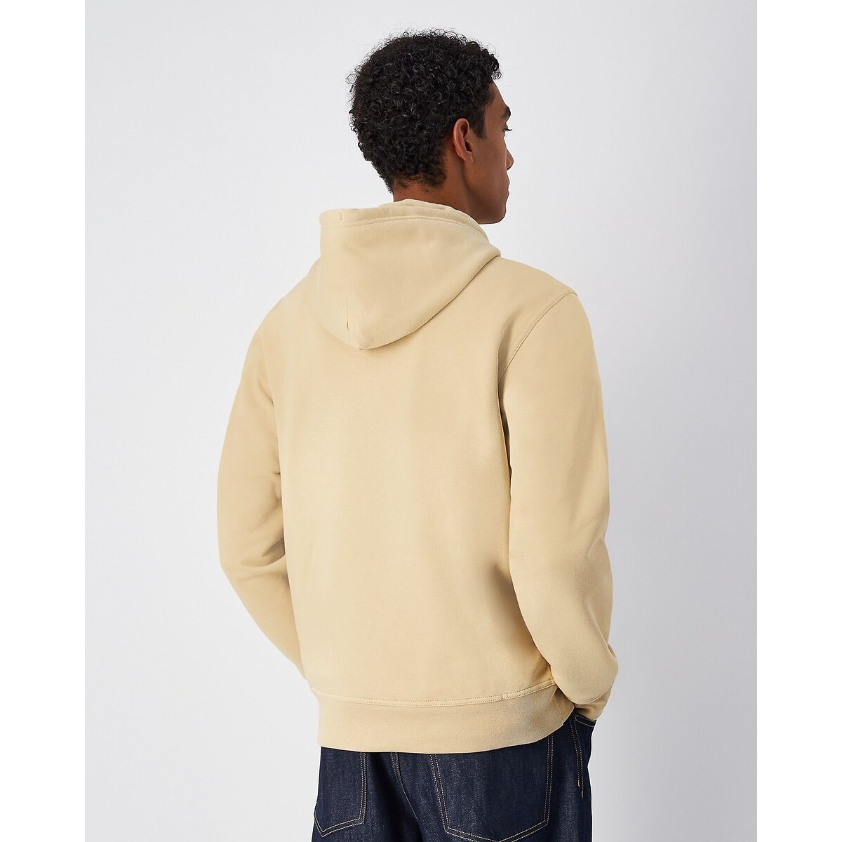 Small Logo Hoodie in Cotton Mix sandy beige, CHAMPION