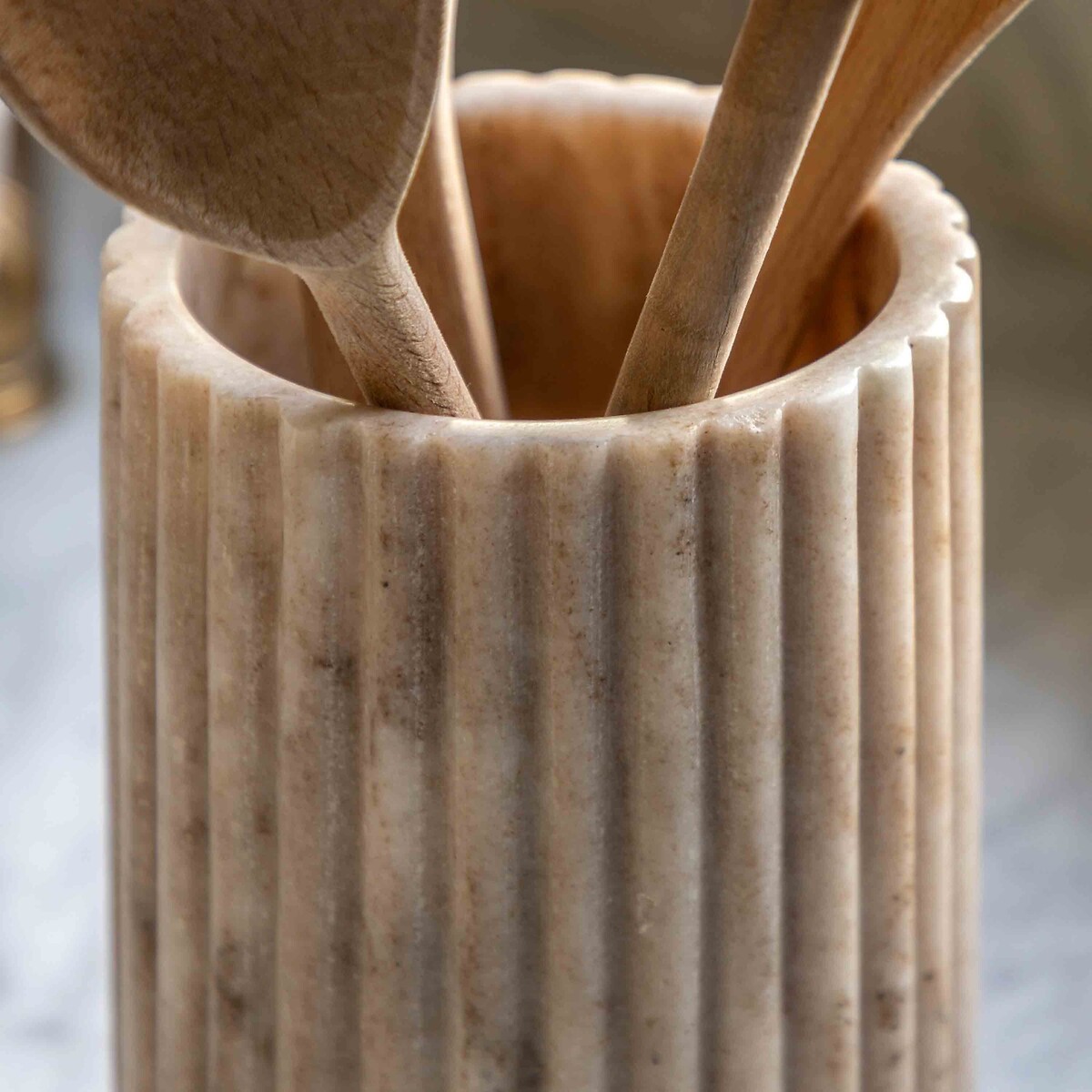 Striped Marble Wine Cooler beige, ÉDITÉ