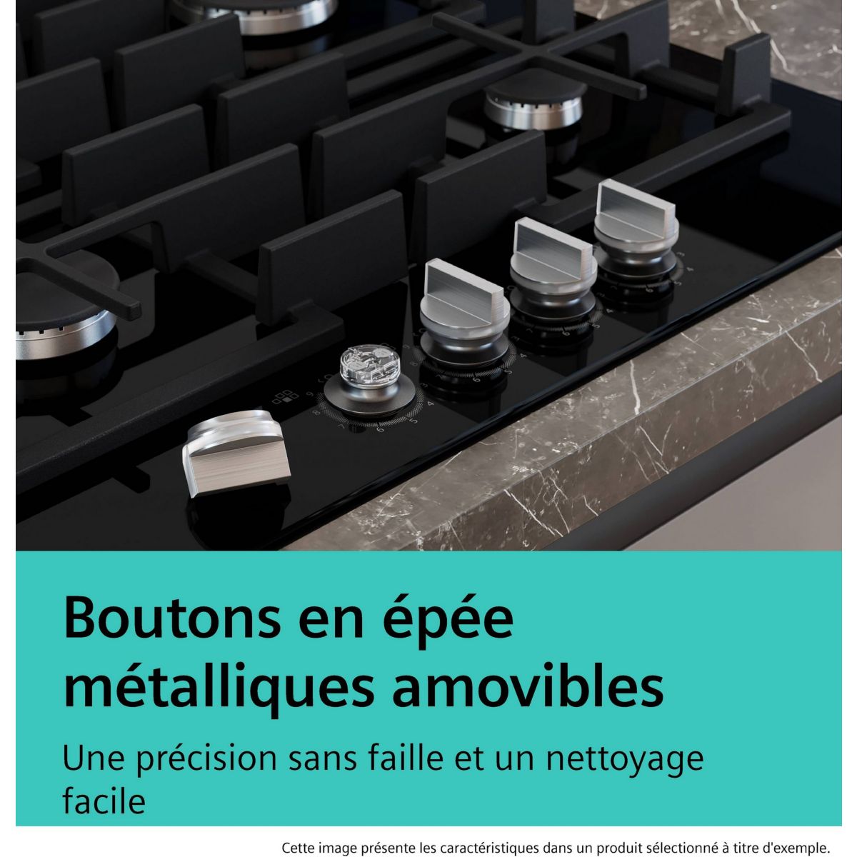Plaque gaz EC6A6PI90 IQ500 couleur unique, SIEMENS