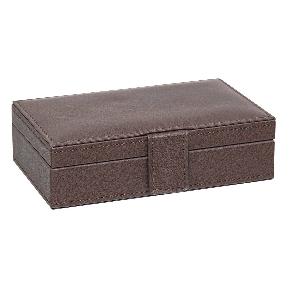 Coffret jeu de cartes JULE marron tonka, ATMOSPHERA