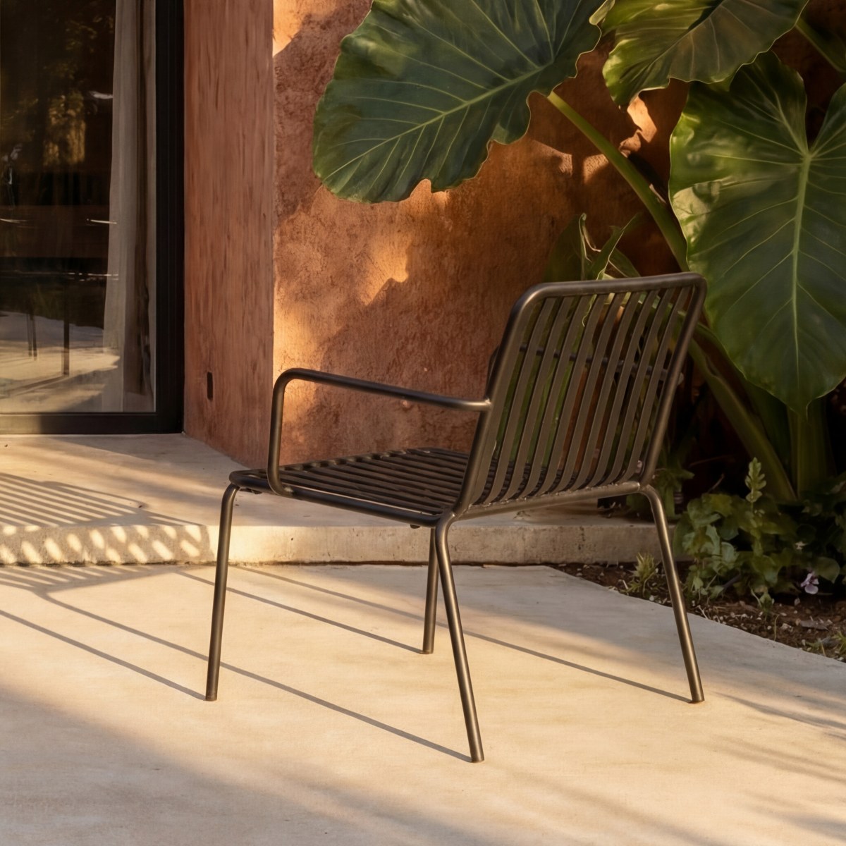 Fauteuil de jardin, GABY noir, TIKAMOON
