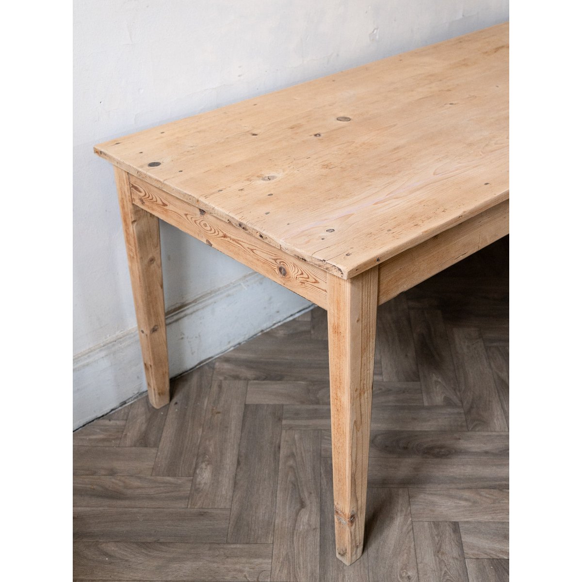 Table à manger de ferme en bois Romy N°1464 - Bon état bois clair, DEBONGOUT