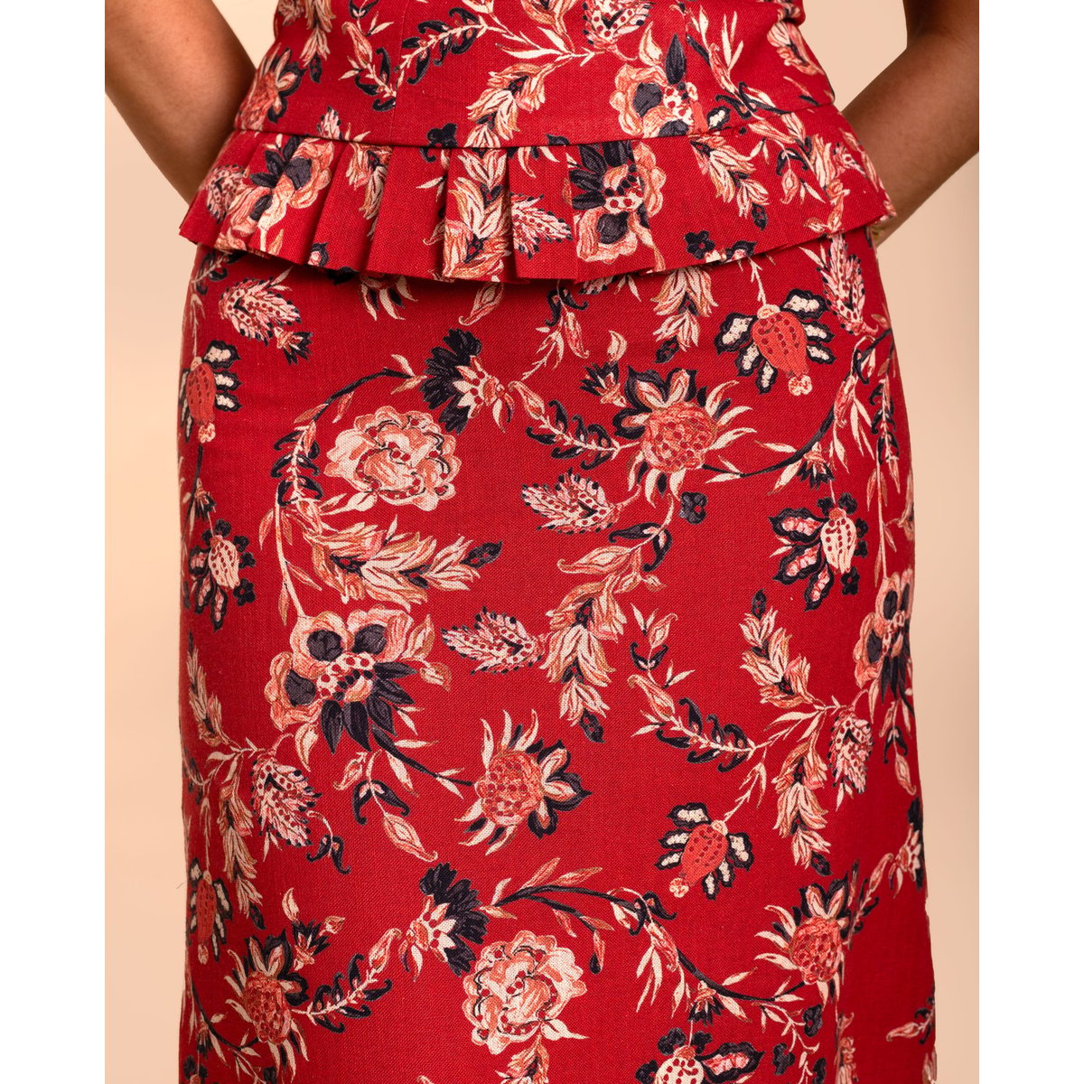 Robe longue à imprimé floral VEGA multicolore, THE-ARE