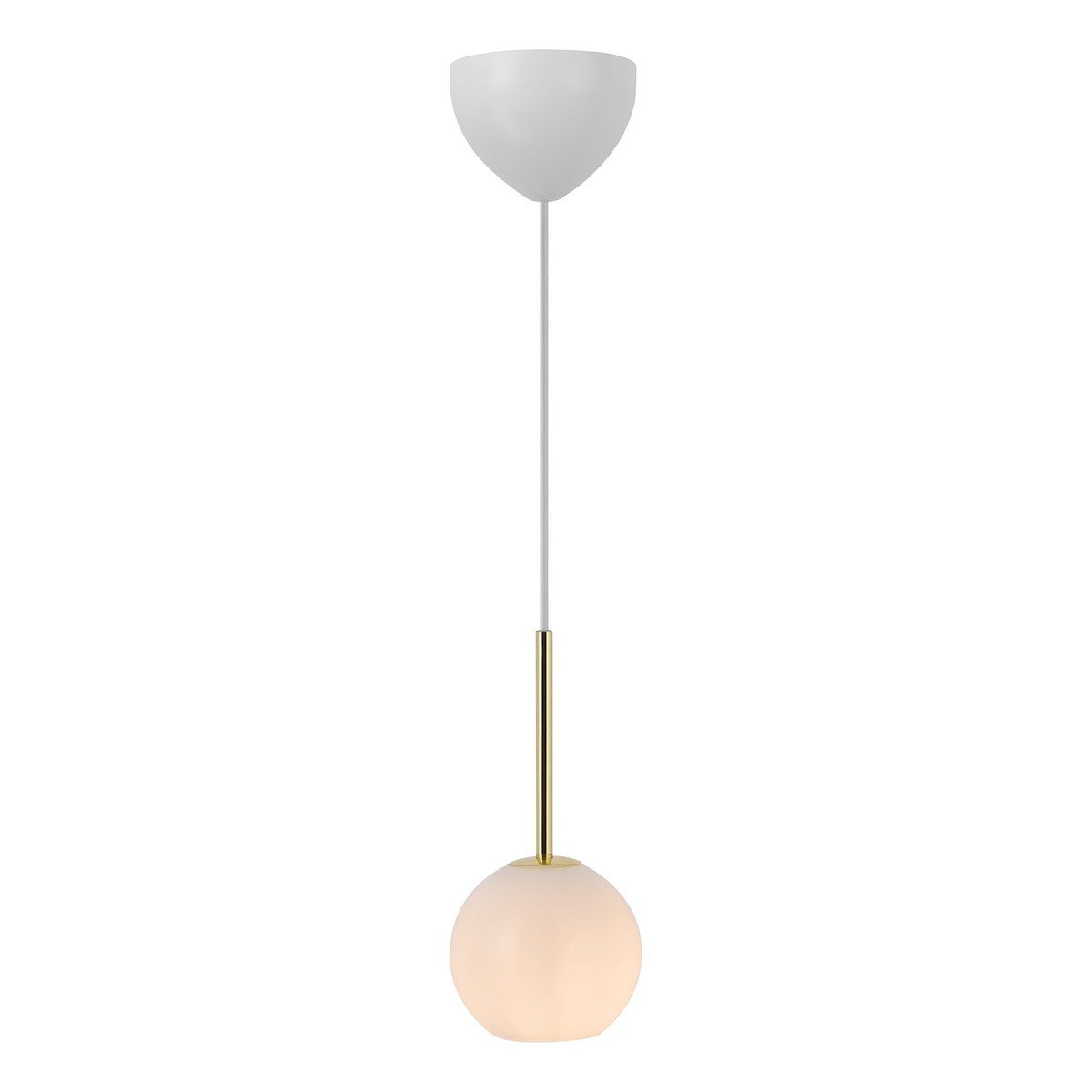 Suspension design vintage classique en verre, FRANCA 13 doré, NORDLUX