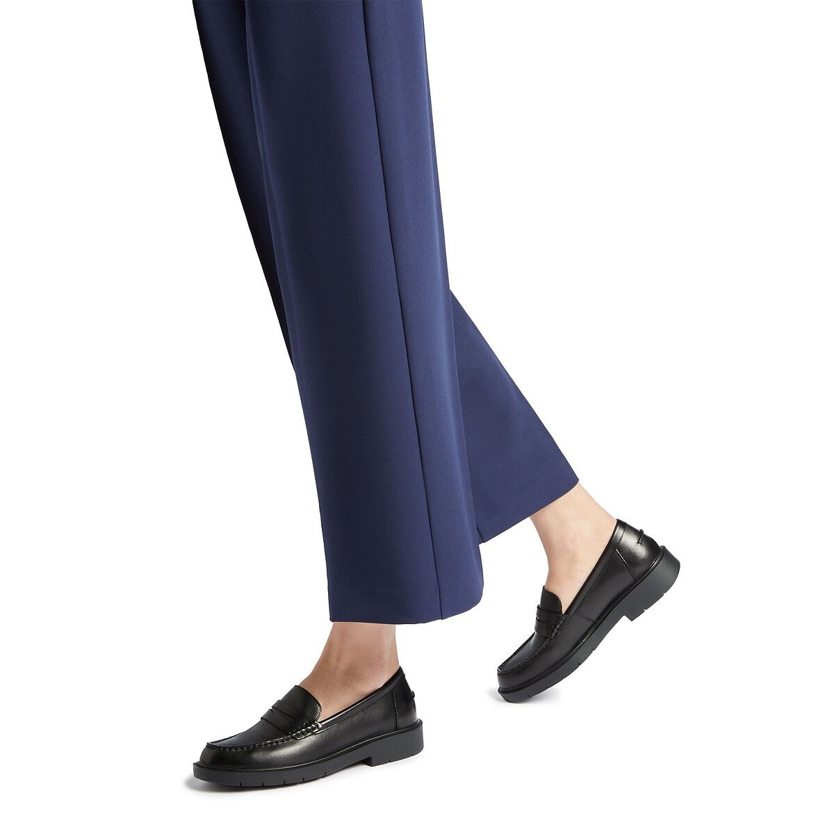 Spherica EC1 leren loafers zwart, GEOX