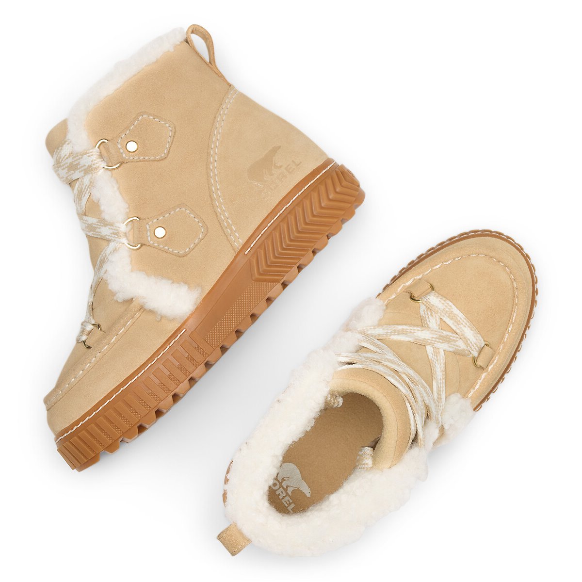Boots fourrées imperméables ONA AVE ALPINE PLUS beige, SOREL