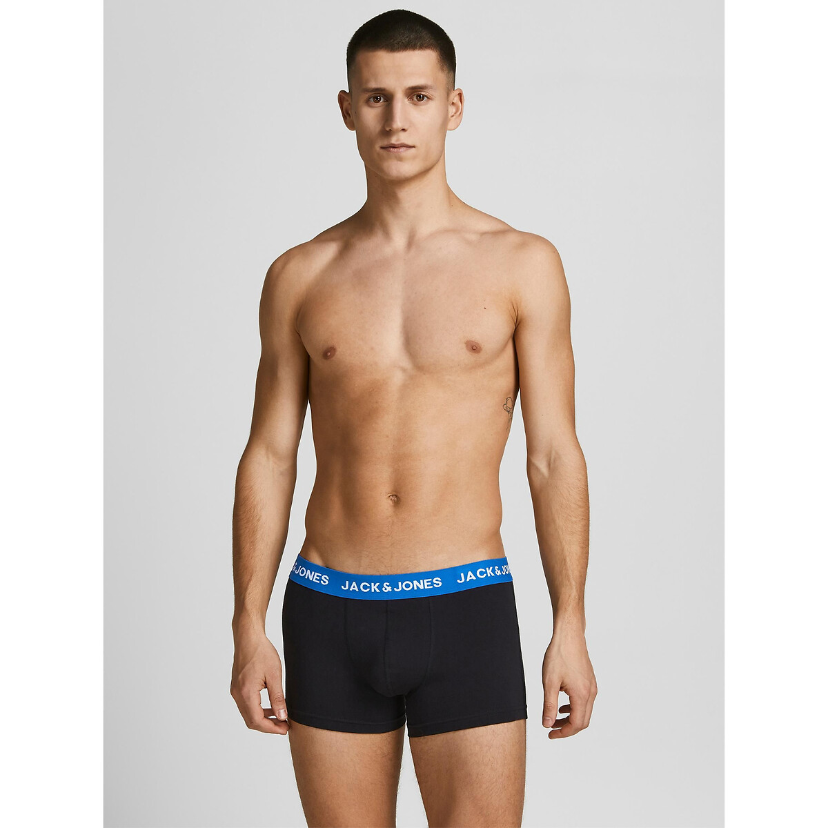 Lot de 5 boxers unis Jachuey noir, JACK & JONES