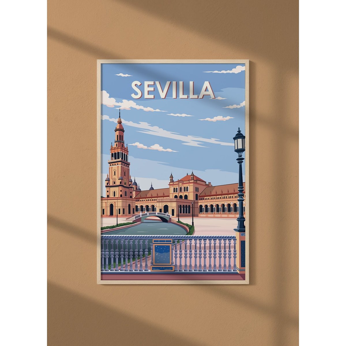 Affiche Sevilla blanc, L'AFFICHERIE