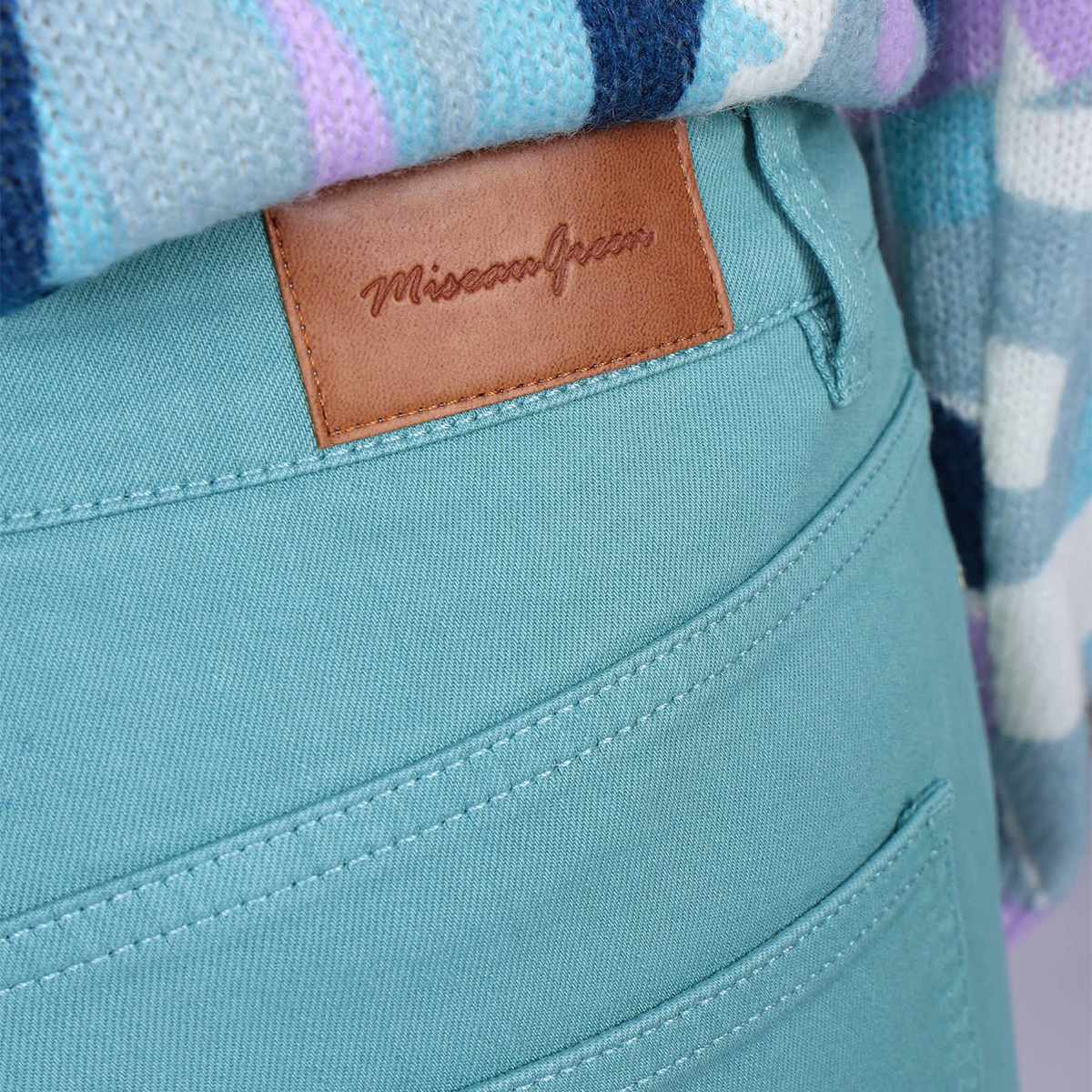 Pantalon Charly bleu glacier, MISE AU GREEN