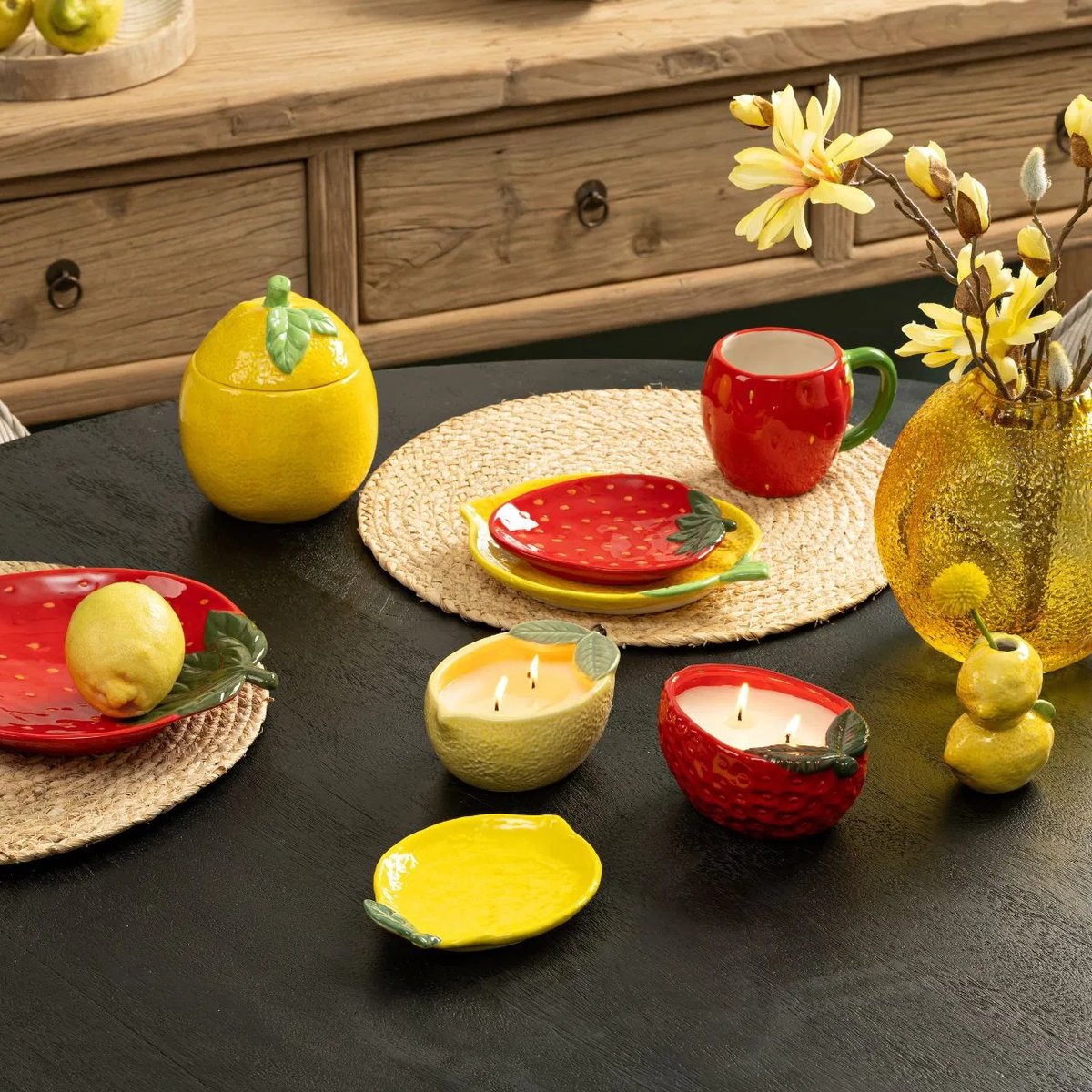 Petit Vase fruit orangers orange, EDEN