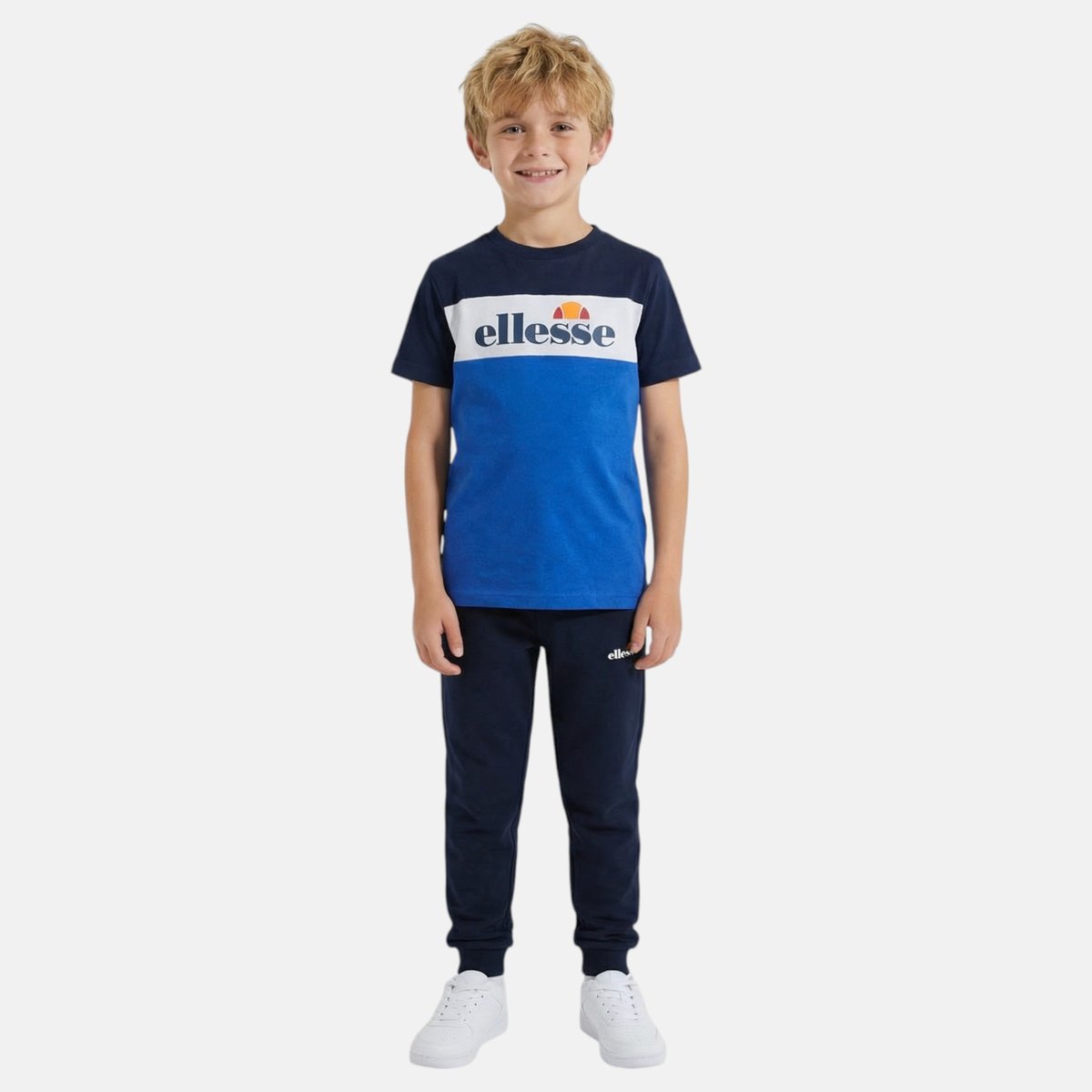 Lot de 2 t-shirts manches courtes et pantalon de jogging BLOCK PARTY bleu marine, ELLESSE