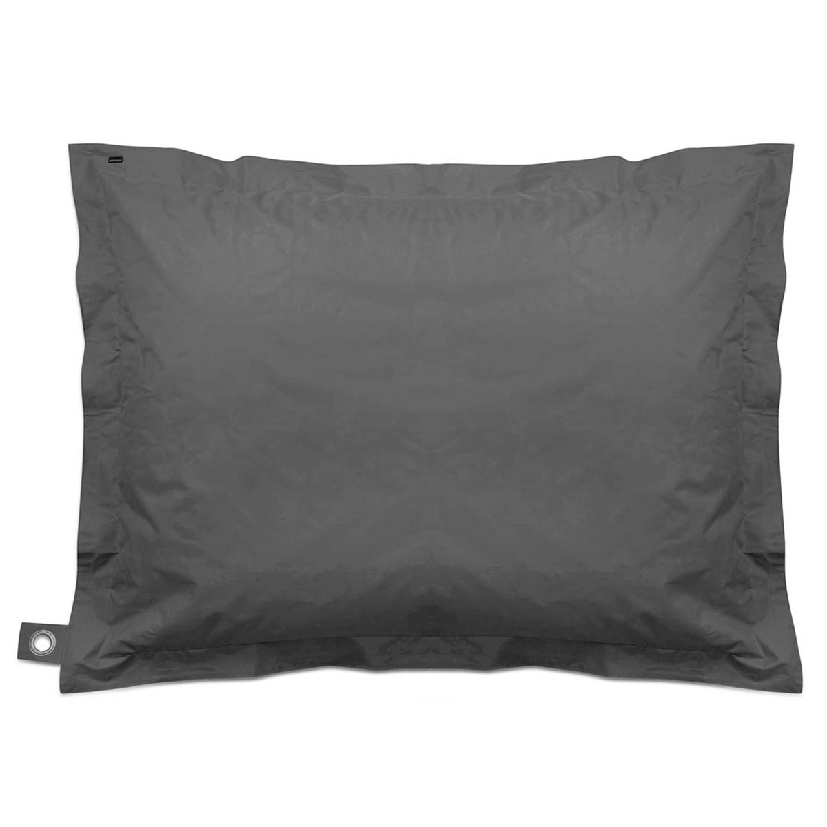 Pouf XL coussin imperméable, SOLYS gris anthracite, OVIALA
