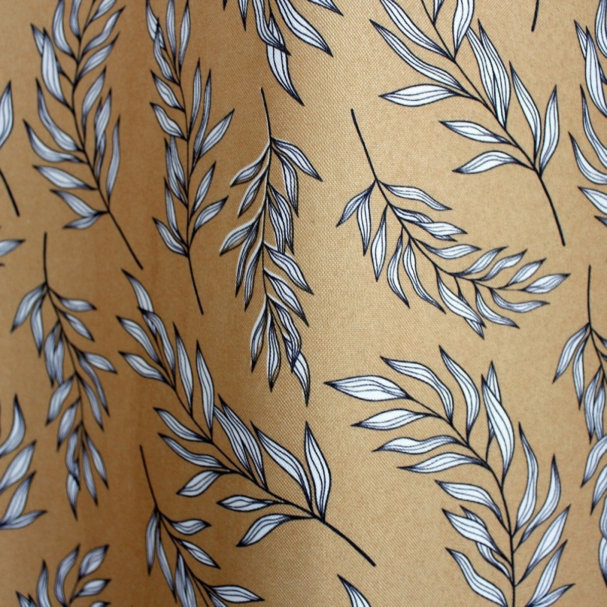 Rideau à œillets 135x240 Lily ocre jaune, DECORATIE