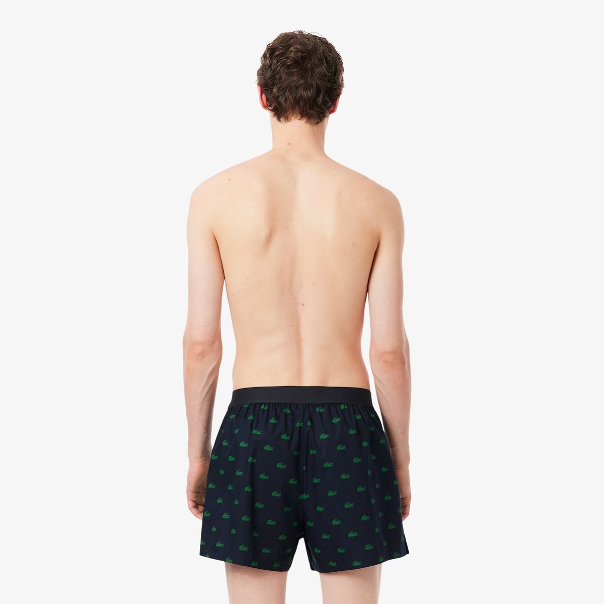 Lot de 3 caleçons popeline de coton bleu-9i6, LACOSTE