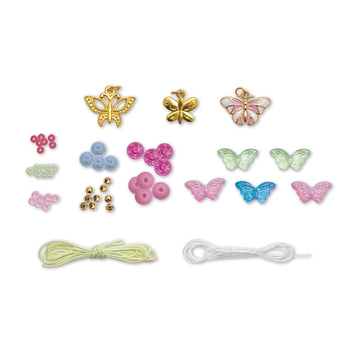 6 Bijoux Jolis Papillons Magic Fairies rose, JANOD