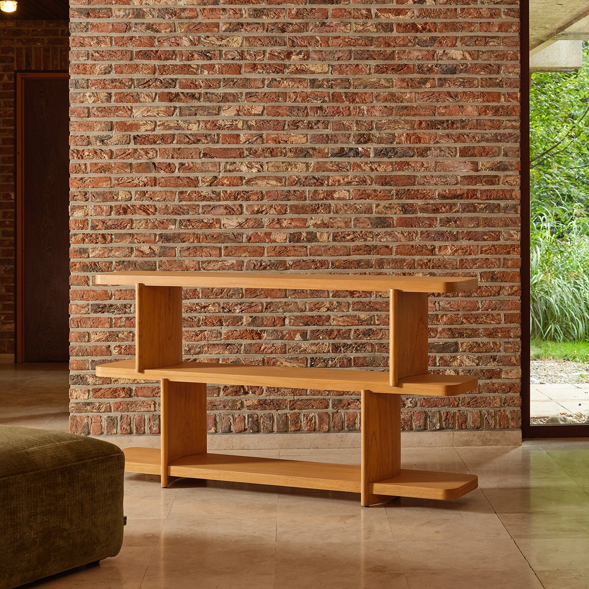 Console en mindi 160 cm OTTO couleur unique, BERAH GETAH