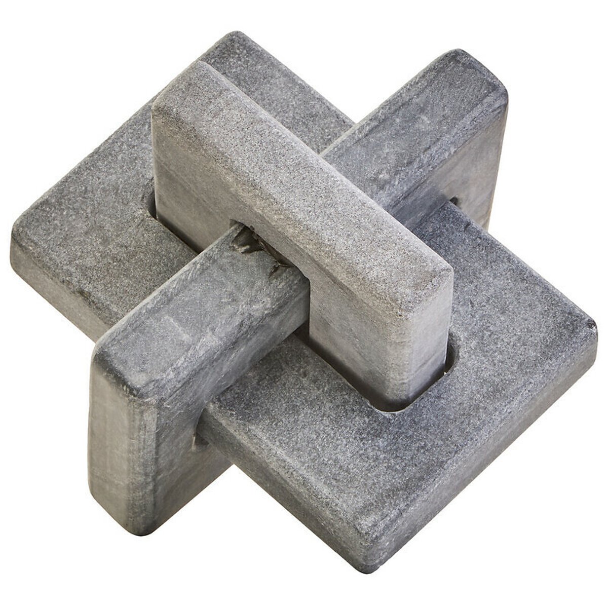 Decor Marble Knot Sculpture in Grey grey, FIFTY FIVE SOUTH