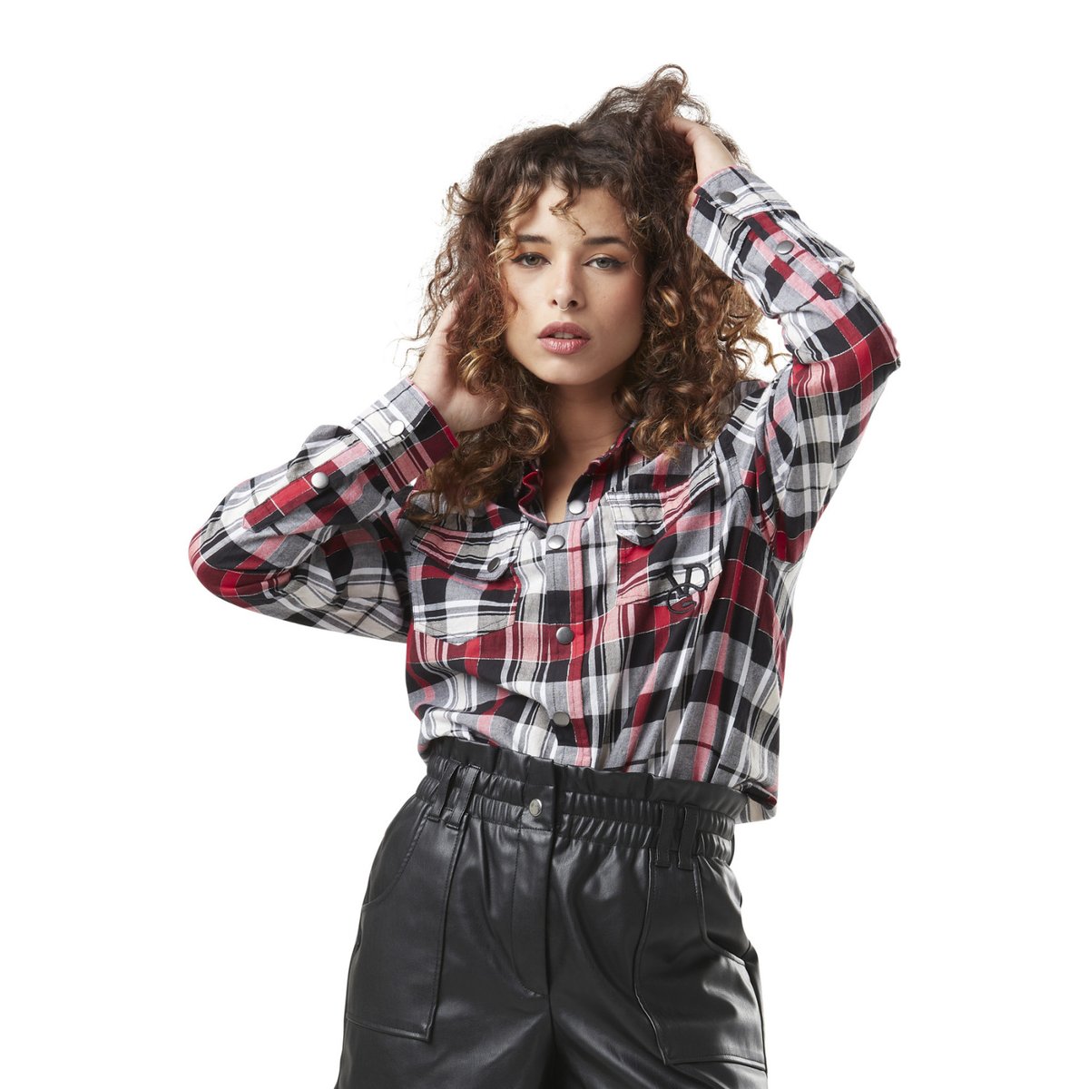 Chemise à carreaux Checks rouge, VON DUTCH