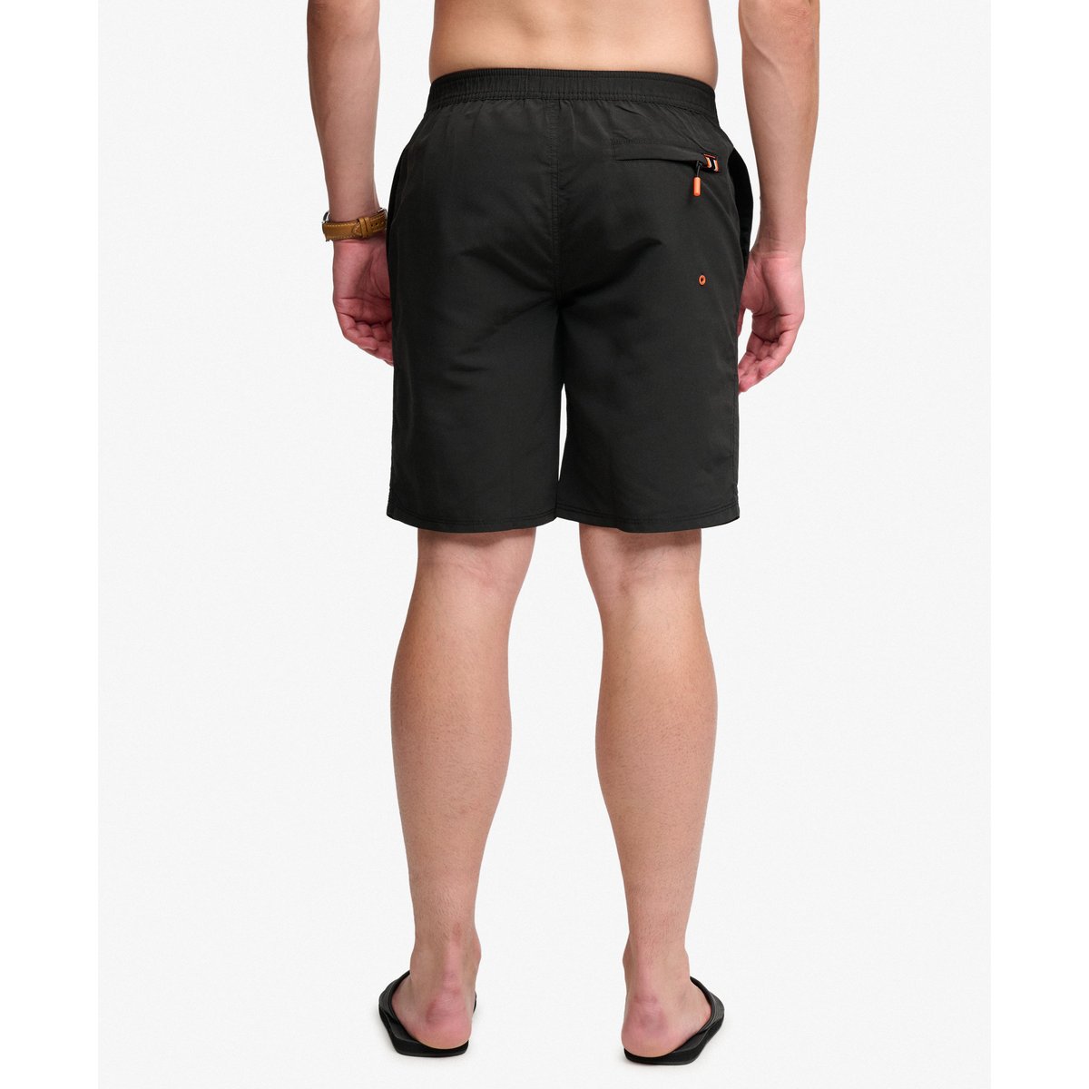 Short de surf classique à logo longueur 48 cm noir, SUPERDRY