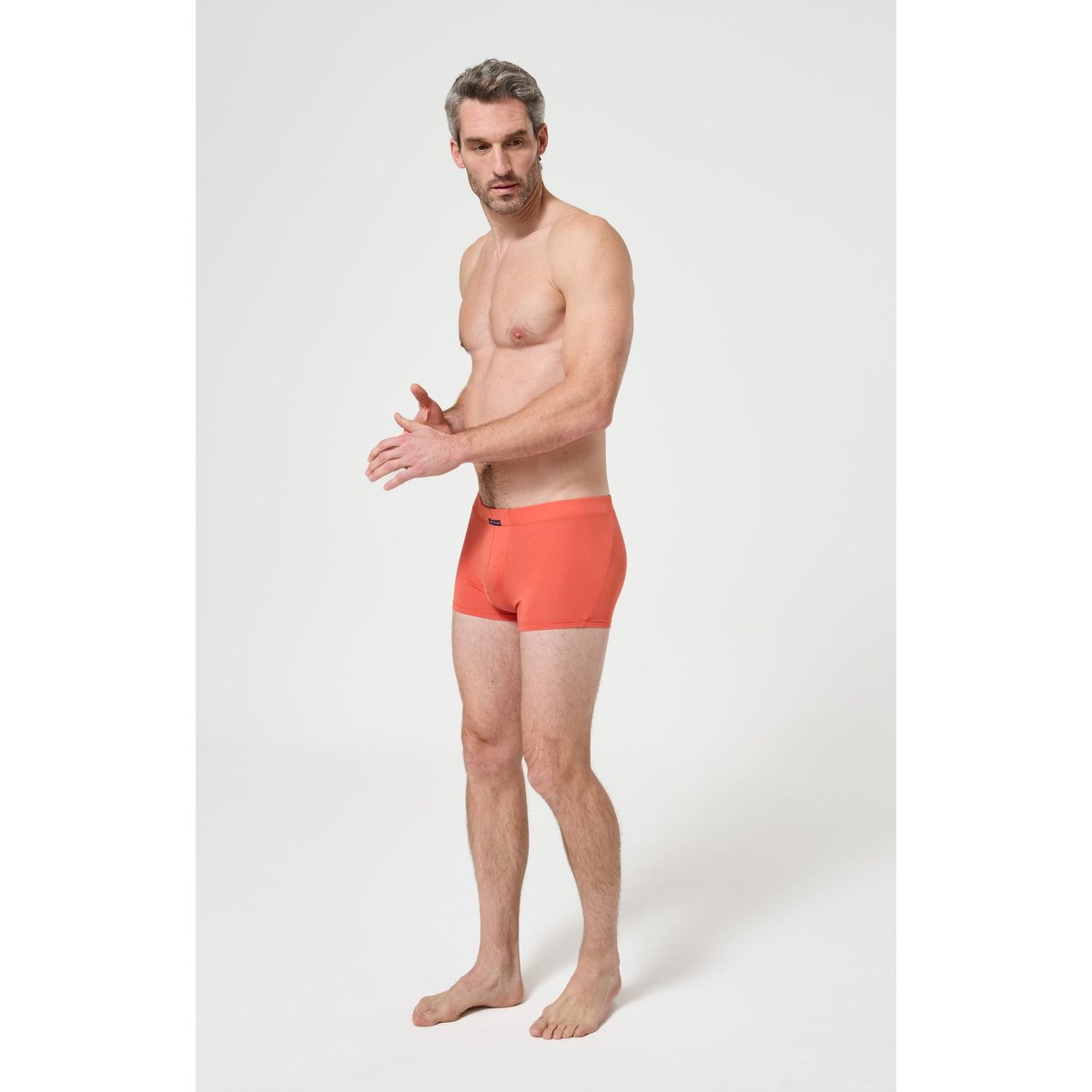 Boxer en modal couleur unie Bob Brique brique, ARTHUR