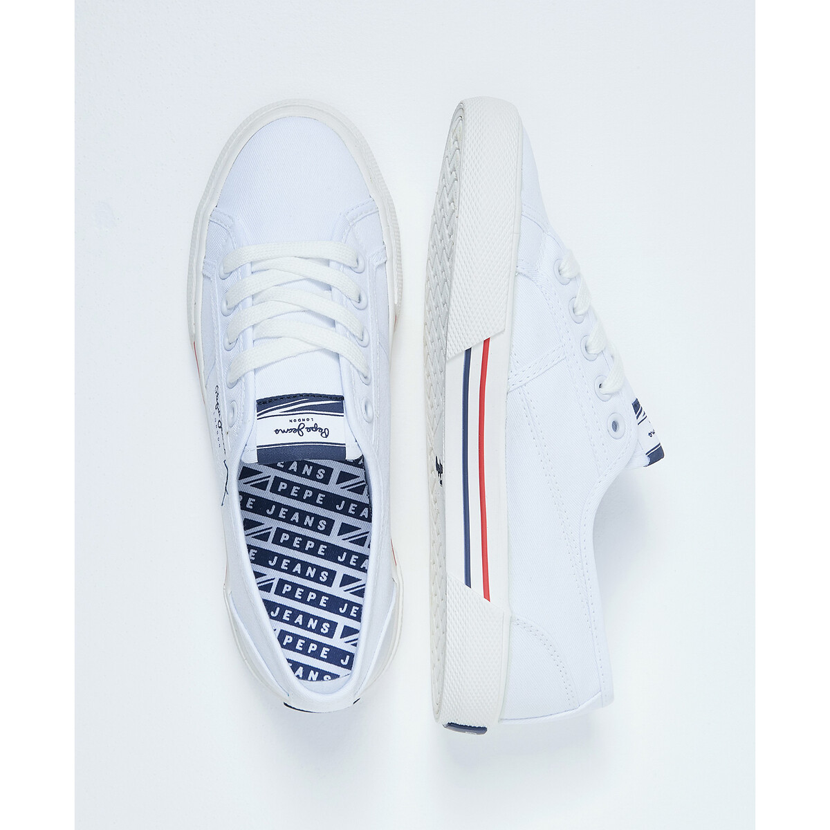 Baskets Brady Basic blanc, PEPE JEANS