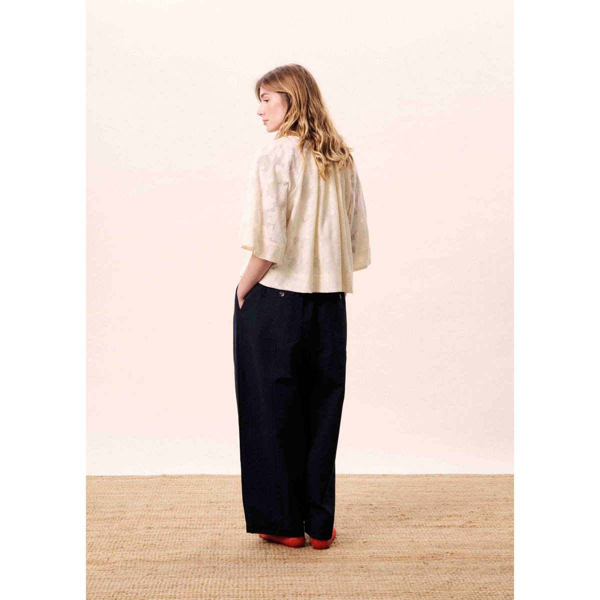 Blouse MARESIAS beige crème, FRNCH