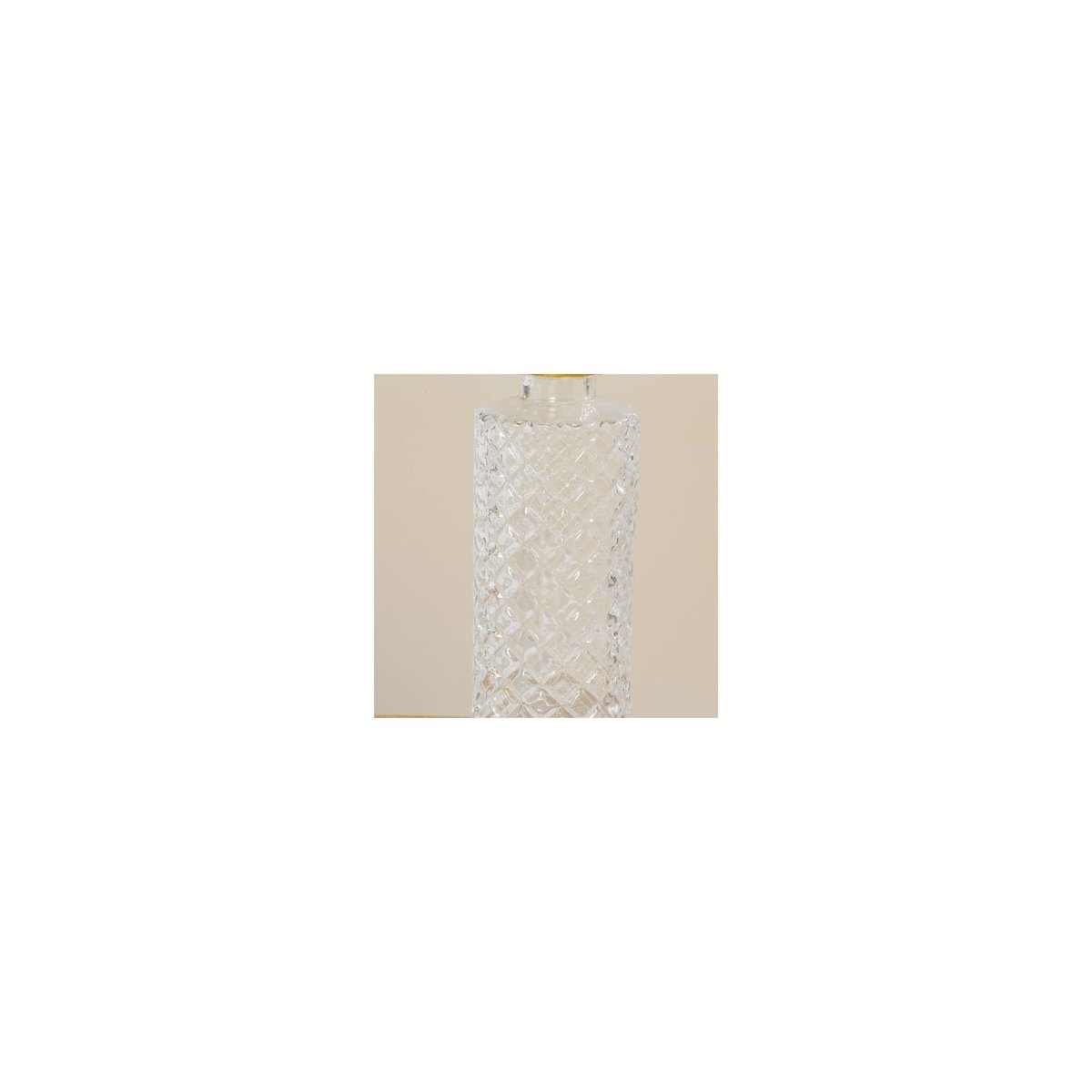 Set de 3 Vases Soliflores en Verre Transparent et Doré - Hauteur 13cm transparent, WADIGA