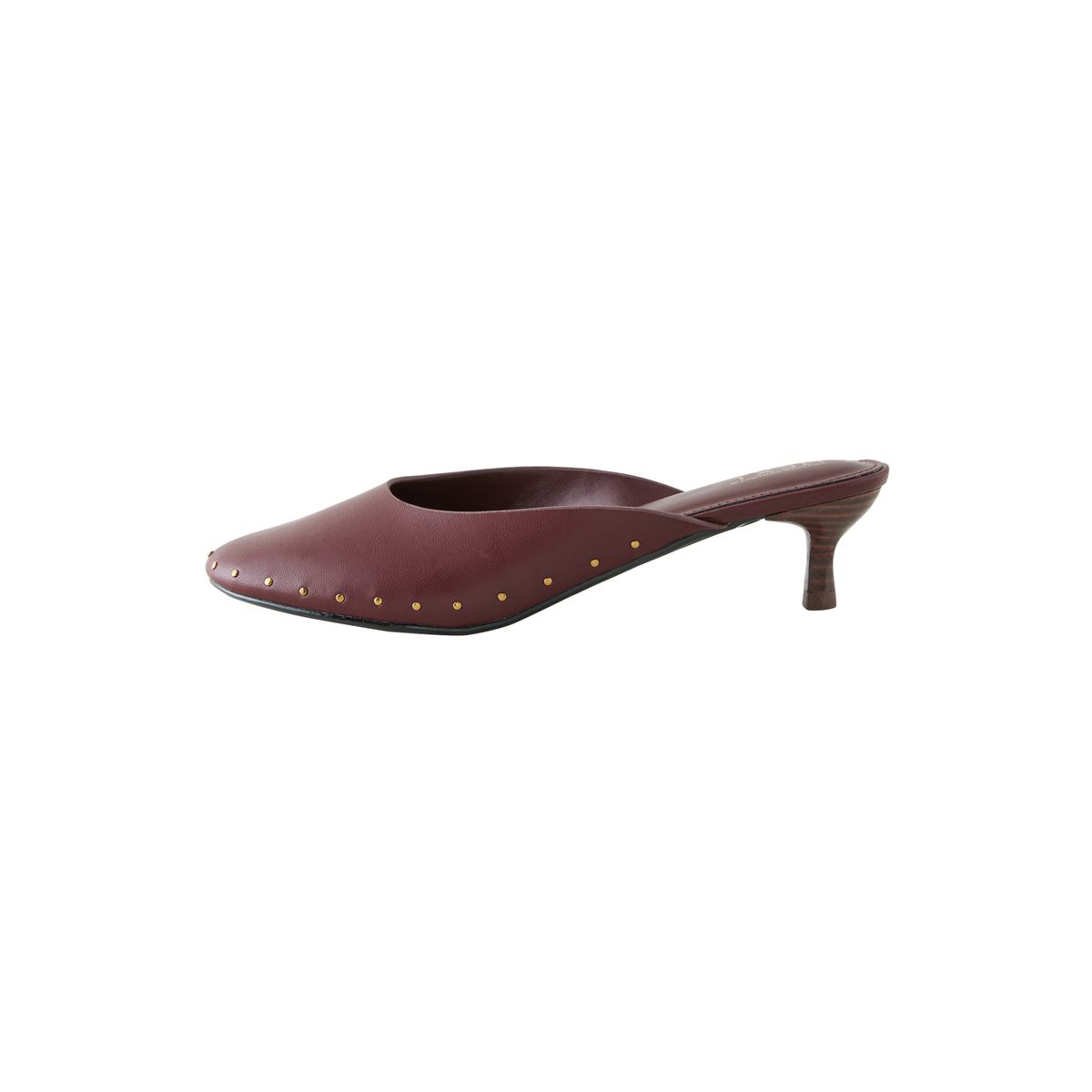 Mules cloutées à bout fermé vin, NEXT