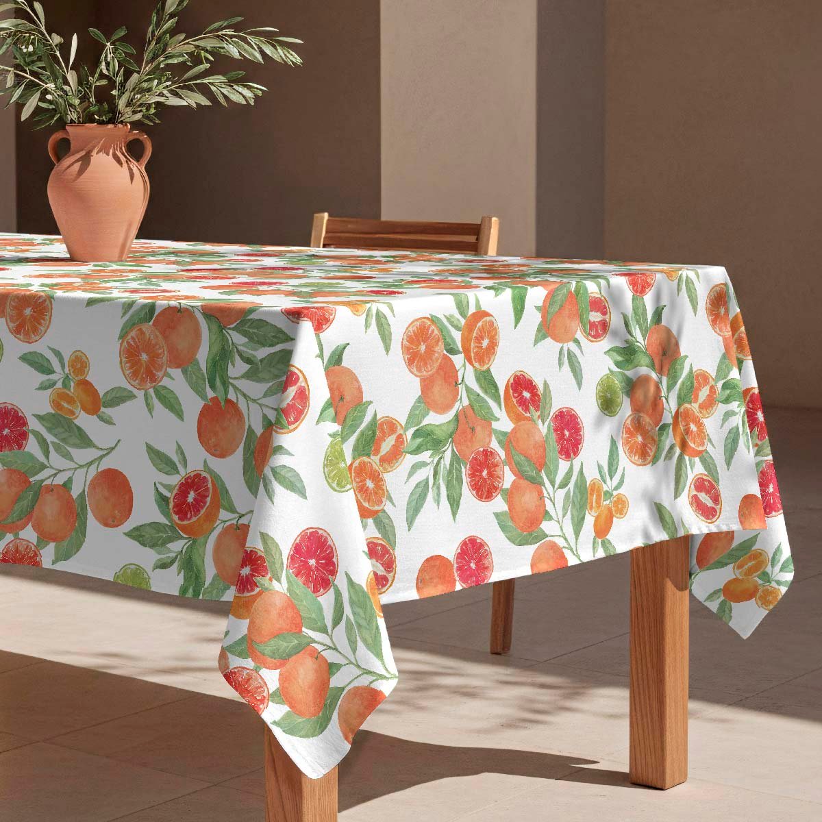 Nappe anti-taches Oranges - 100% coton - orange, NAF NAF HOME