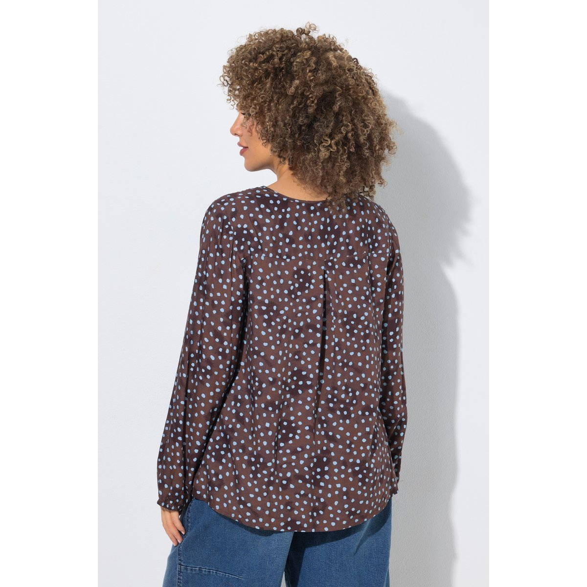 Tunique à pois taupe foncé, ULLA POPKEN