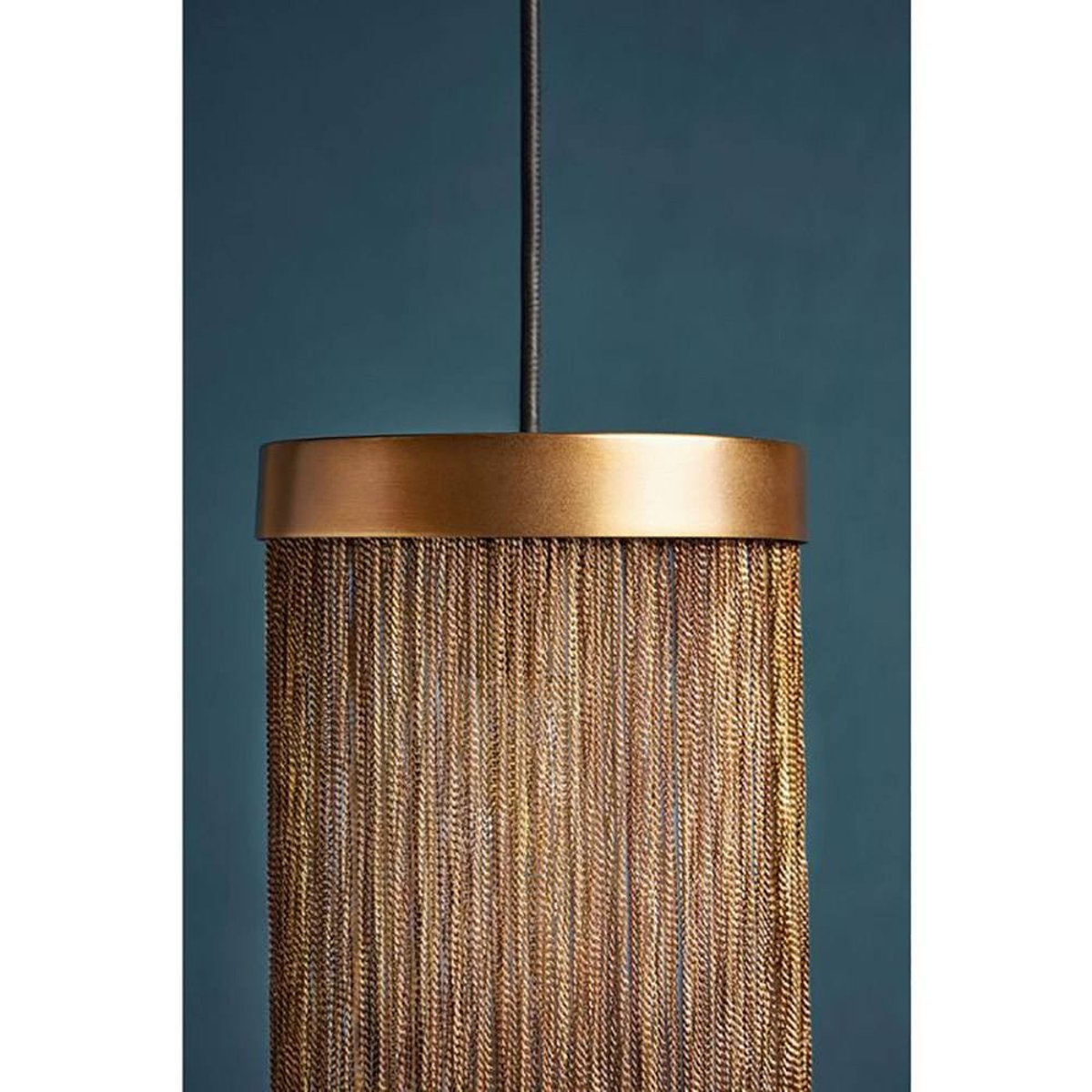 Suspension métal bronze Daya D15 jaune, DECORATIE