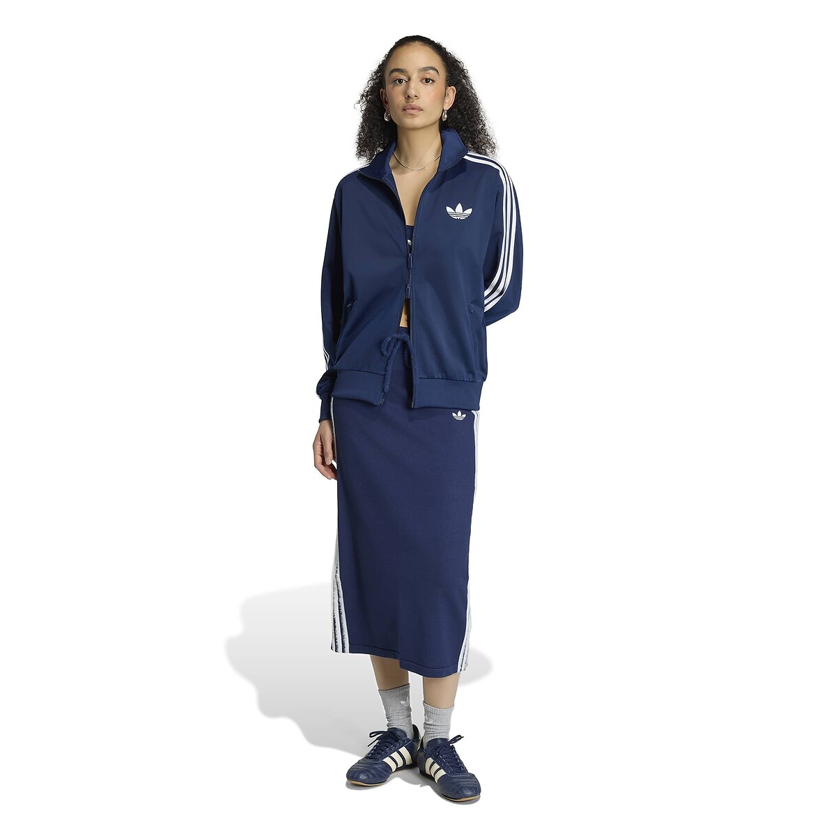 Firebird Loose Fit Zip-Up Jacket navy blue, adidas Originals