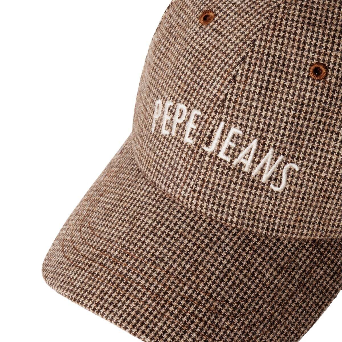 Casquette À Imprimé Pied-De-Poule brun de trail, PEPE JEANS
