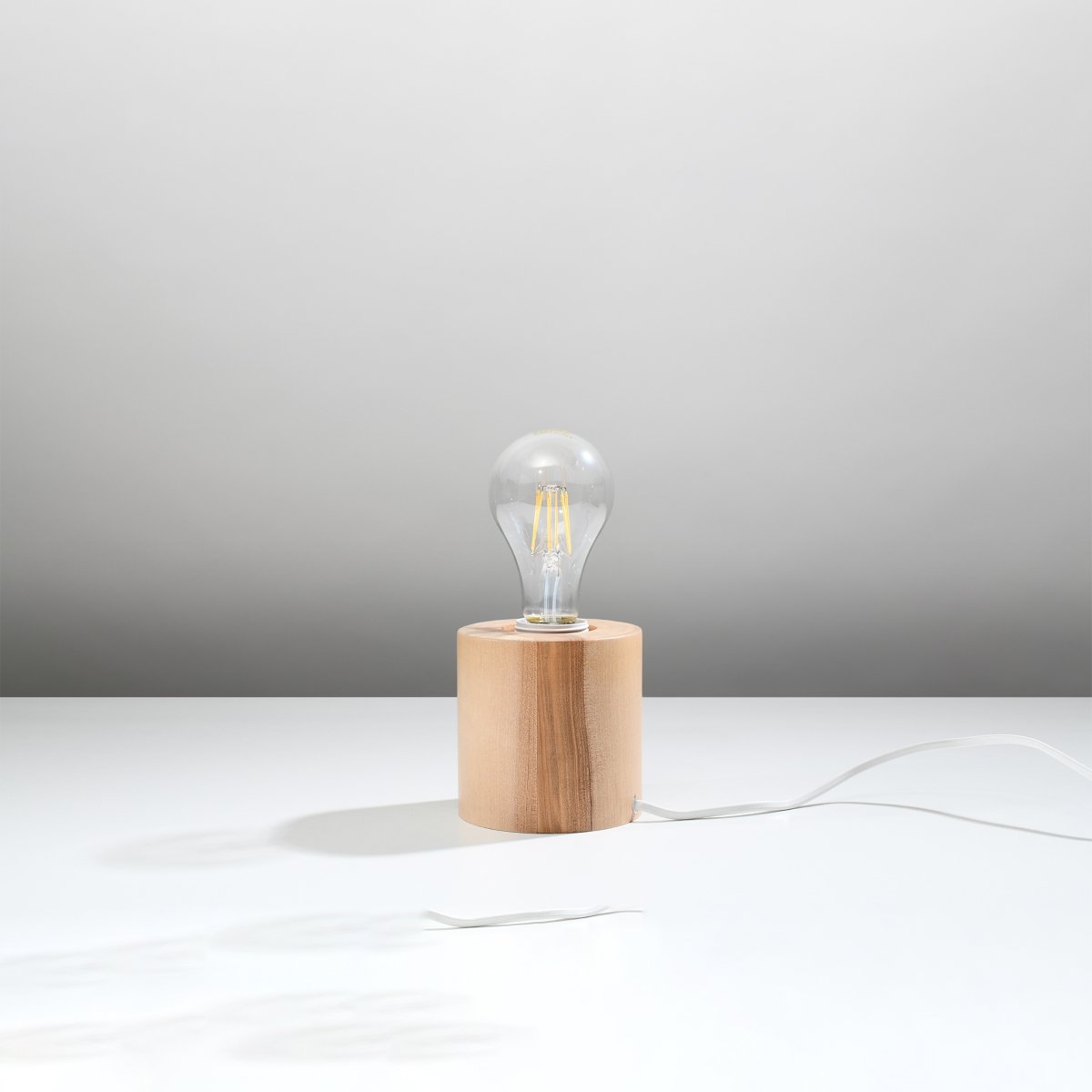 Lampe à poser Bois Bois Naturel E27 1 Salgado marron, EDEN
