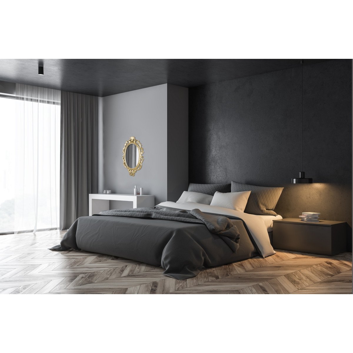 Miroir design v021493, SISSI or, BOITE A DESIGN