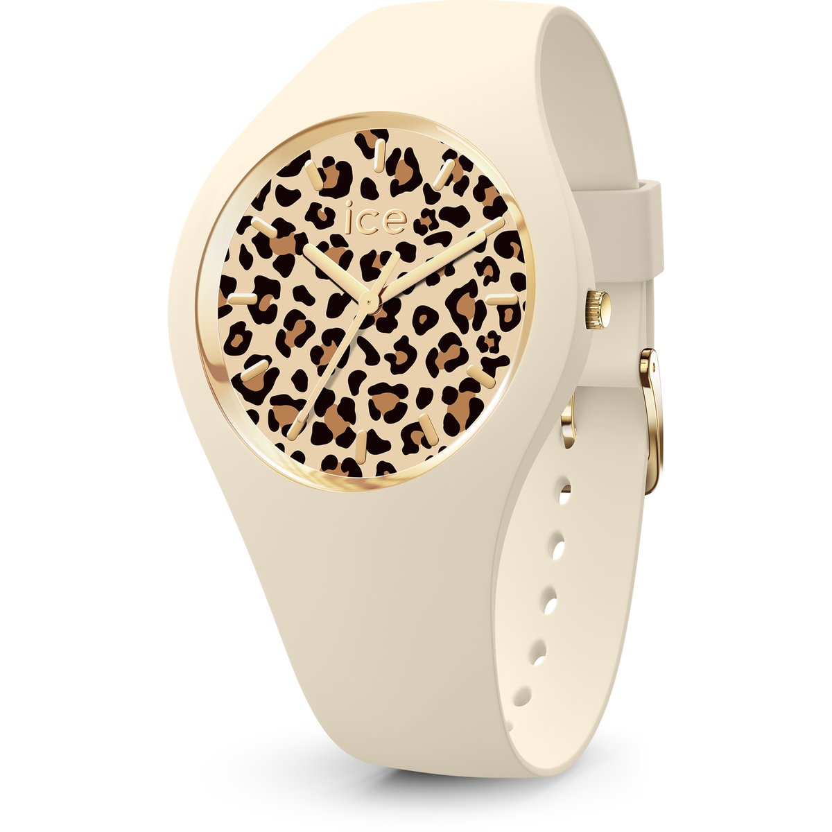 Montre Analogique  ICE LEOPARD doré beige beige, ICE-WATCH