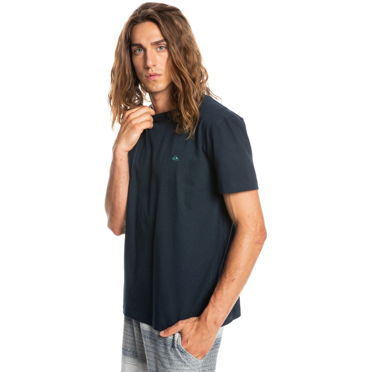 T-shirt en matière biologique ESSENTIALS bleu navy blazer, QUIKSILVER
